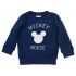 Chlapecká chlupatá mikina svetr Mickey baby tmavě modrá