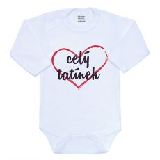 Celý tatínek - kojenecké body s vtipným potiskem