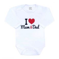 I love mum & dad - vtipné kojenecké body