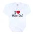 I love mum & dad - vtipné kojenecké body