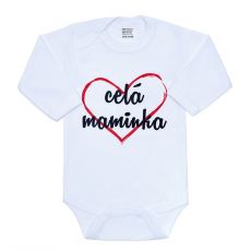 Celá maminka - kojenecké body s vtipným potiskem