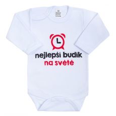 Nejlepší budík na světě - kojenecké body s vtipným potiskem