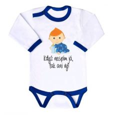 Když nespím já tak ani vy kluk - vtipné kojenecké body