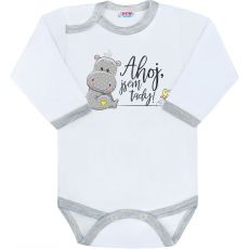 Ahoj, jsem tady - Kojenecké body s vtipným potiskem