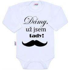 Dámy, už jsem tady! - kojenecké body s vtipným potiskem