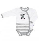 Body kojenecké Zebra Exclusive celorozepínací