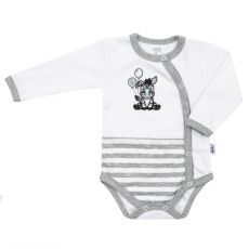 Body kojenecké Zebra Exclusive celorozepínací