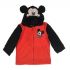 Mikina Mickey Mouse chlupatá červeno-černá