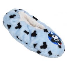 Bačkory teplé s protiskluzem Mickey Mouse světle modré