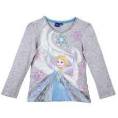 Tričko Frozen s dlouhým rukávem šedé
