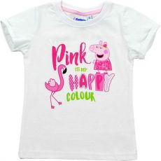 Tričko Peppa Pig dívčí bílé