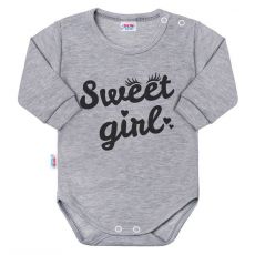 Body kojenecké Sweet girl šedé