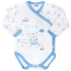 Kojenecké body Medvídek modro-bílé