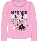 Tričko Minnie Mouse dl. rukáv světle růžové