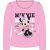 Tričko Minnie Mouse dl. rukáv světle růžové