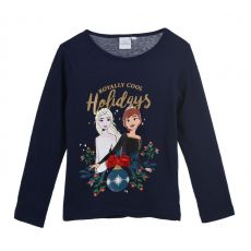 Vánoční tričko Frozen Ledové království tmavě modré