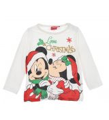 Vánoční tričko kojenecké Minnie Mouse bílé