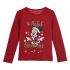 Vánoční tričko Minnie Mouse červené
