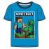Tričko Minecraft se Zombie modré