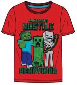 Tričko Minecraft červené