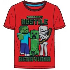 Tričko Minecraft červené