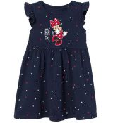Šaty Minnie Mouse tmavě modré s puntíky