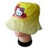 Letní klobouček Hello Kitty žlutý
