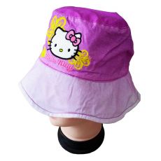 Letní klobouček Hello Kitty fialový