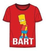 Tričko Bart Simpson červené