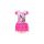 Šaty Minnie Mouse s tylovými kanýrky růžové