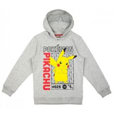 Mikina Pokémon s kapucí šedá