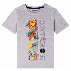 Tričko Pokémon šedé
